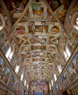<b> Particular of Sistine Chapel in Rome</b>
